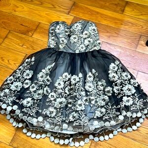 Chi Chi London lace flower mini dress